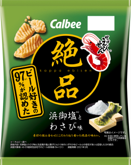 絶品かっぱえびせん 浜御塩とわさび味 60g